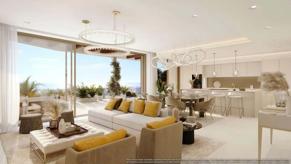 Penthouse z widokiem na morze w Benahavís — zdjęcie