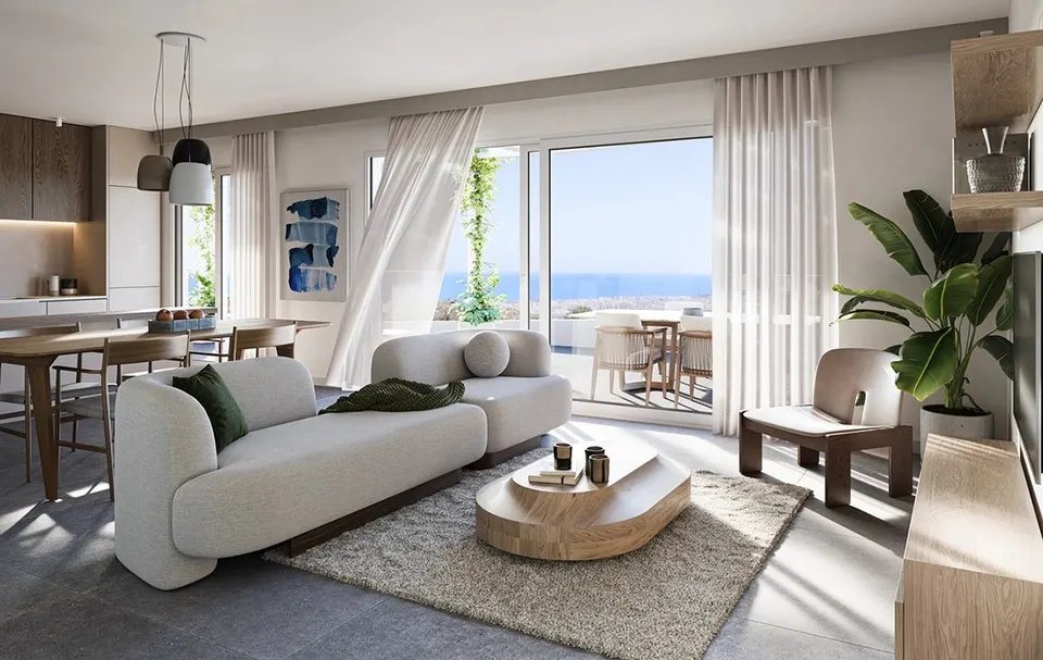 Apartamenty z widokiem na morze w Mijas Costa — zdjęcie