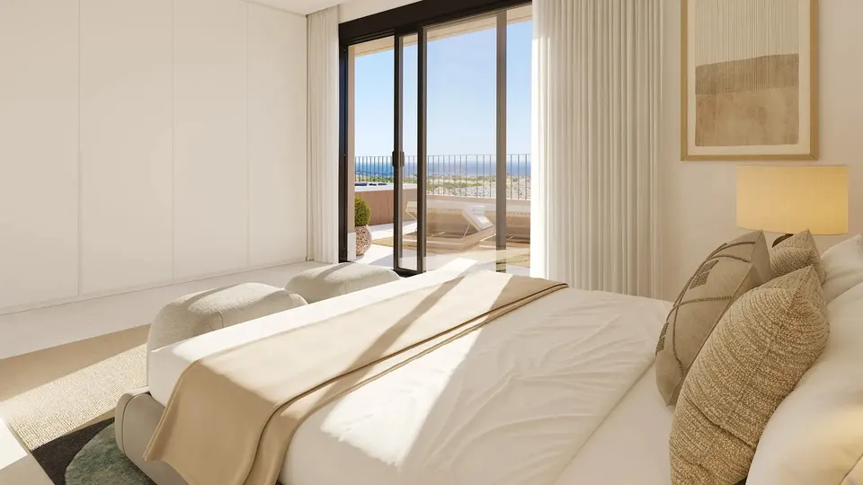 Apartamenty z widokiem na morze w Benalmádena Pueblo — zdjęcie