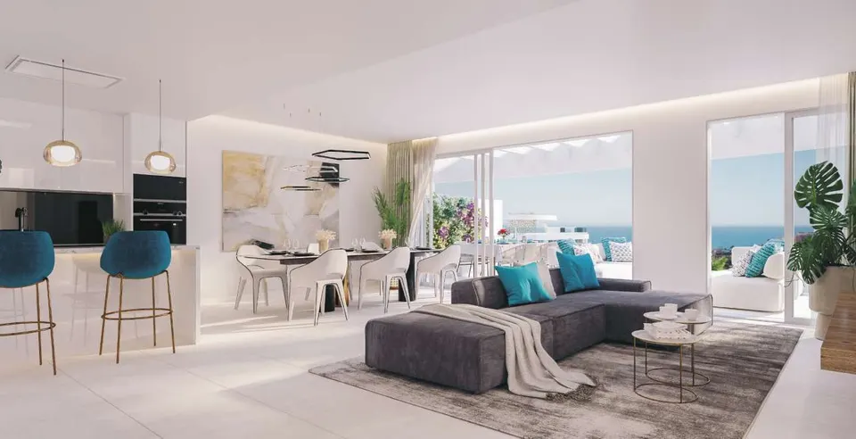 Apartamenty z widokiem na morze w Mijas Costa — zdjęcie