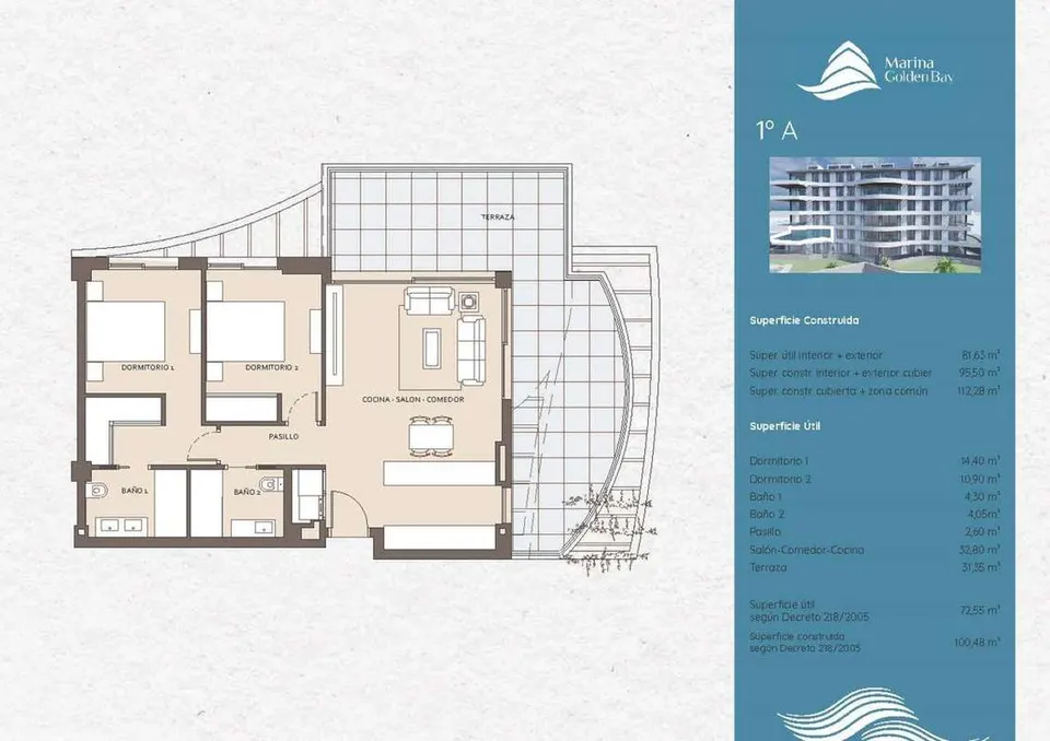 Apartament z widokiem na morze w Benalmádena — zdjęcie