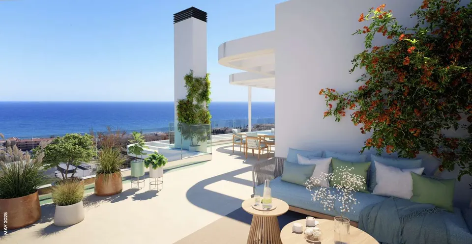 Apartamenty z widokiem na morze w Mijas Costa — zdjęcie