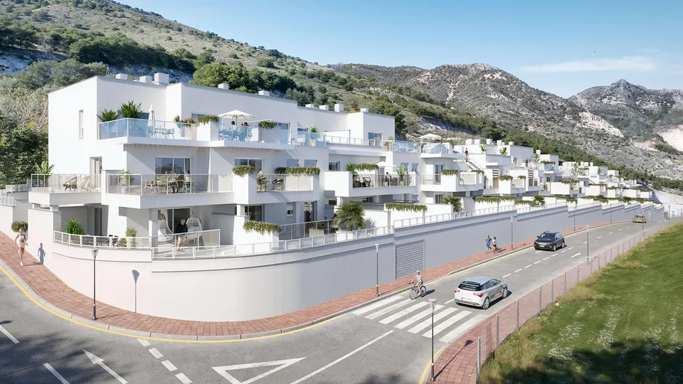 Apartamenty z widokiem na morze w Benalmádena — zdjęcie