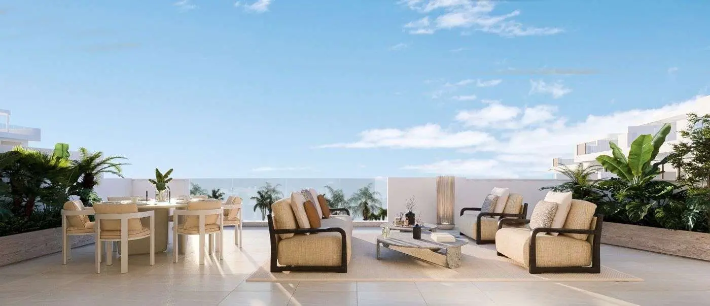 Penthouse z widokiem na morze w Esteponie