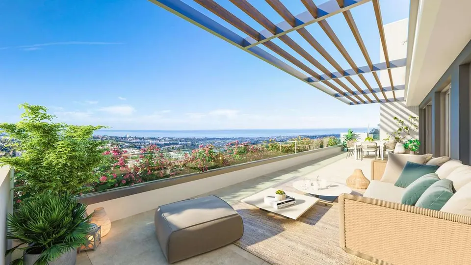 Penthouse z prywatnym basenem w Benahavís — zdjęcie