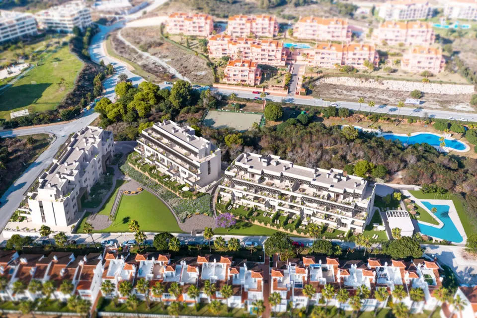 Apartamenty z widokiem na Mijas Costa — zdjęcie