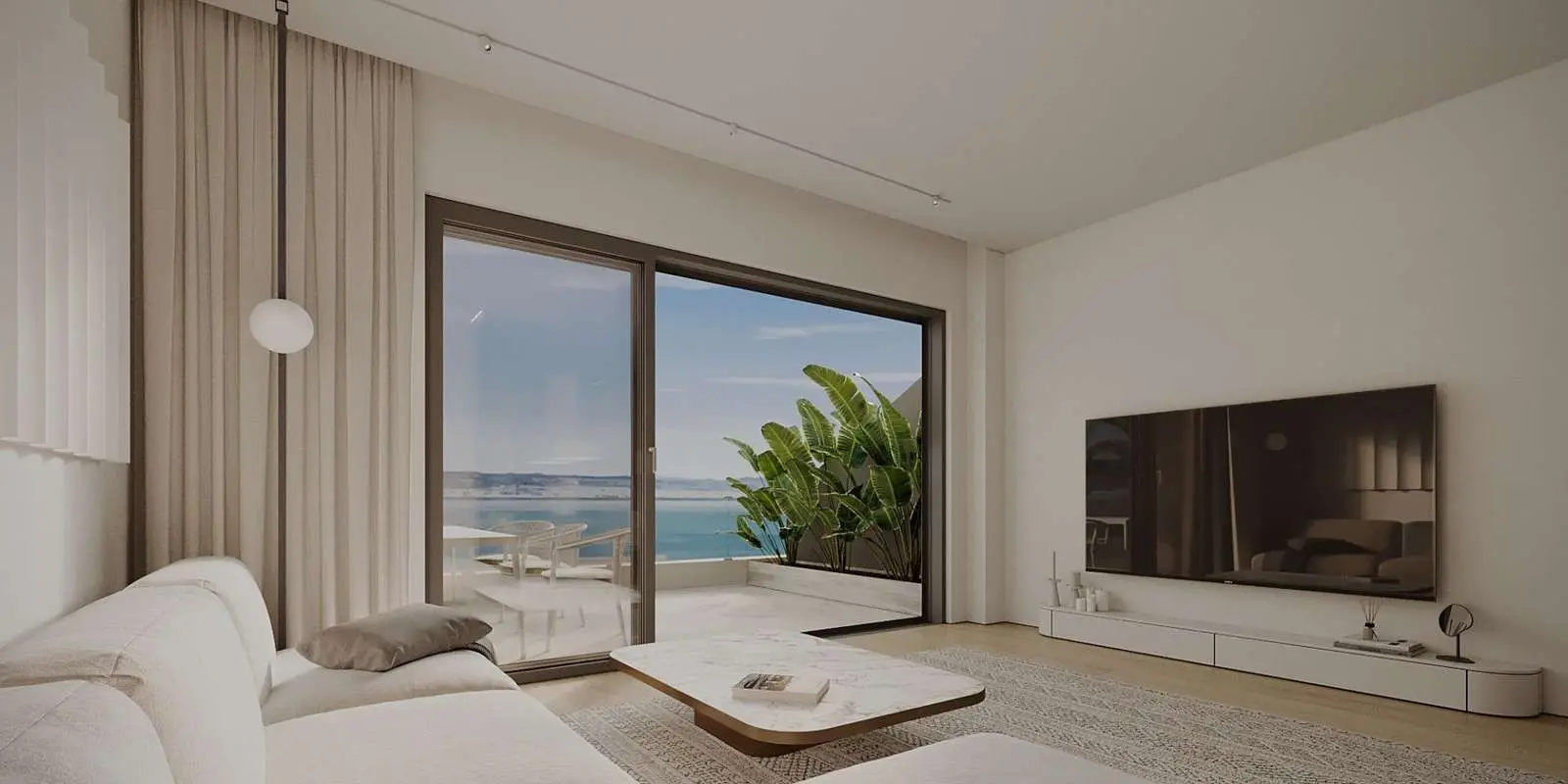 Apartament z widokiem na morze w Mijas