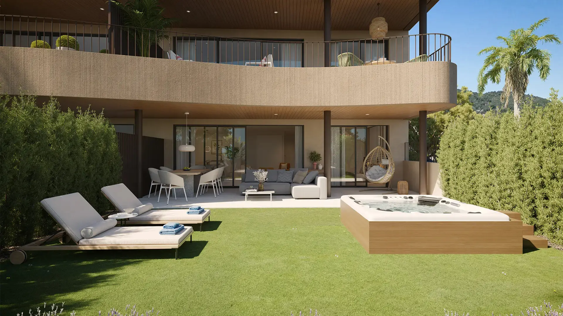 Apartamenty z widokiem na morze w Benalmádena Pueblo