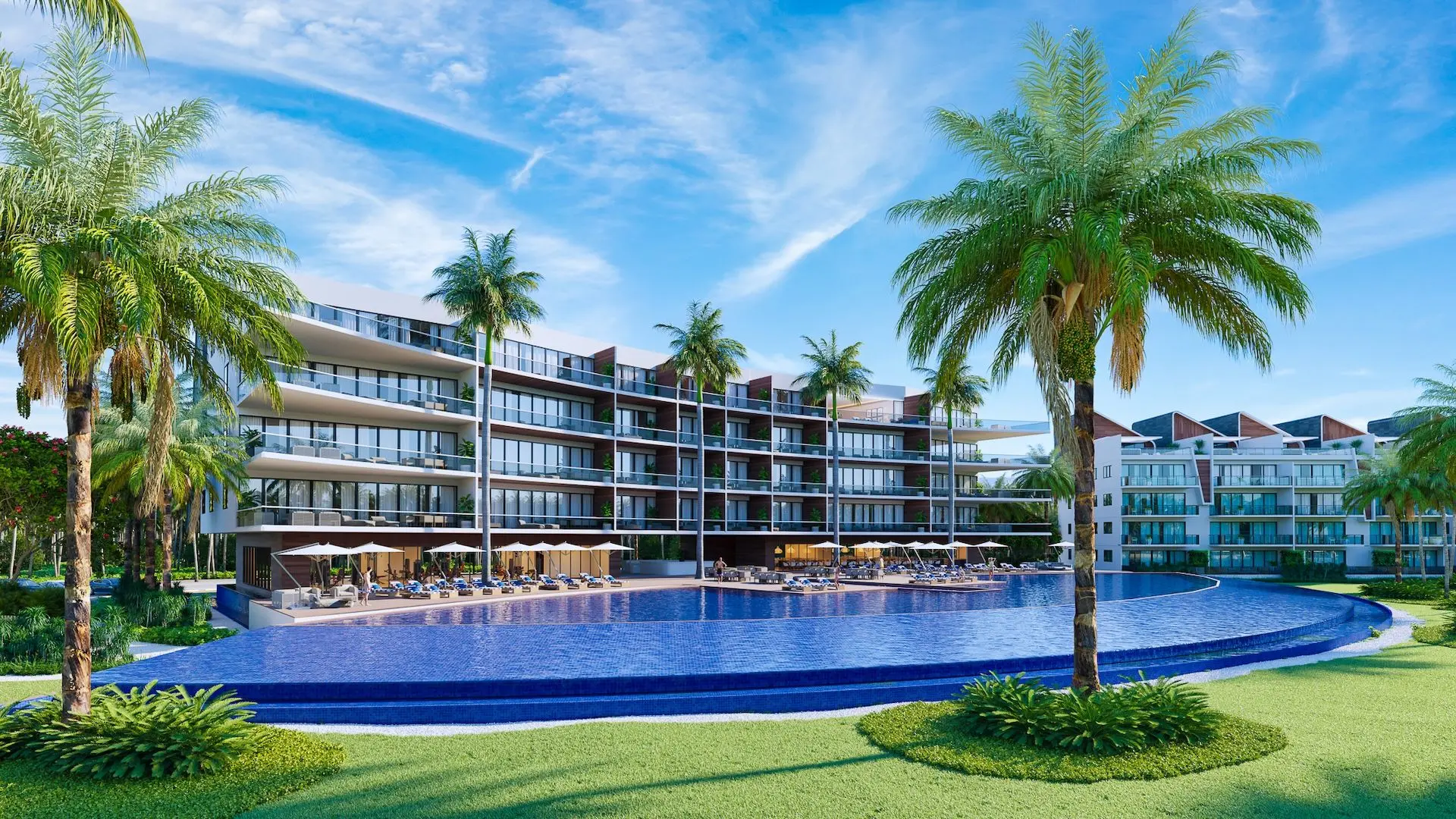 Apartamenty z prywatną laguną i plażą