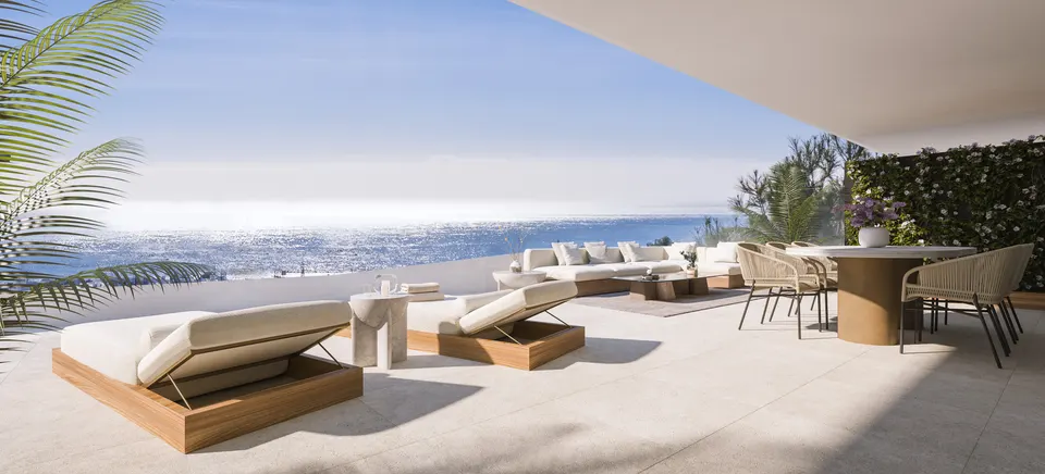 Apartamenty z widokiem na wybrzeże w Benalmádena Pueblo — zdjęcie
