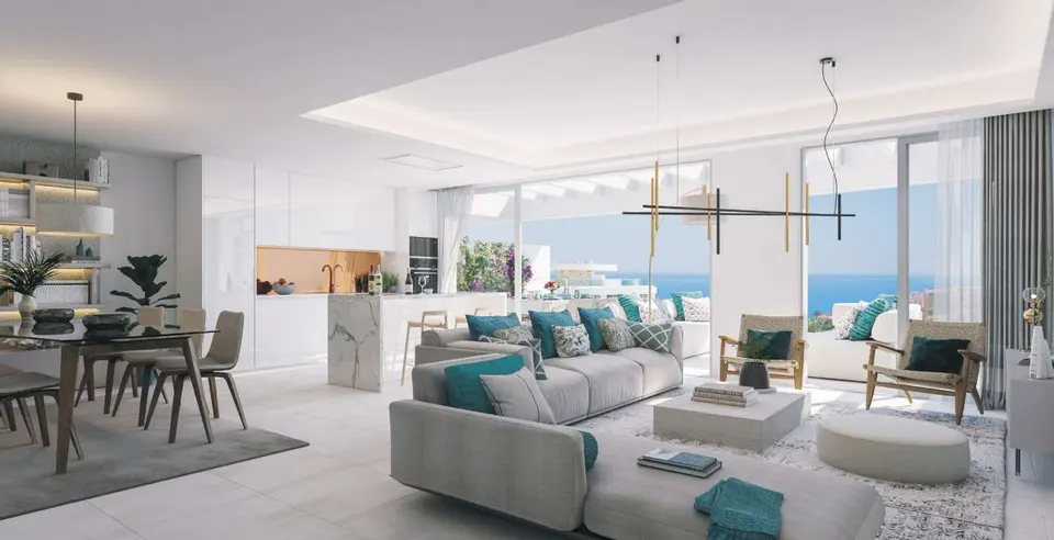 Apartamenty z widokiem na morze w Mijas Costa — zdjęcie