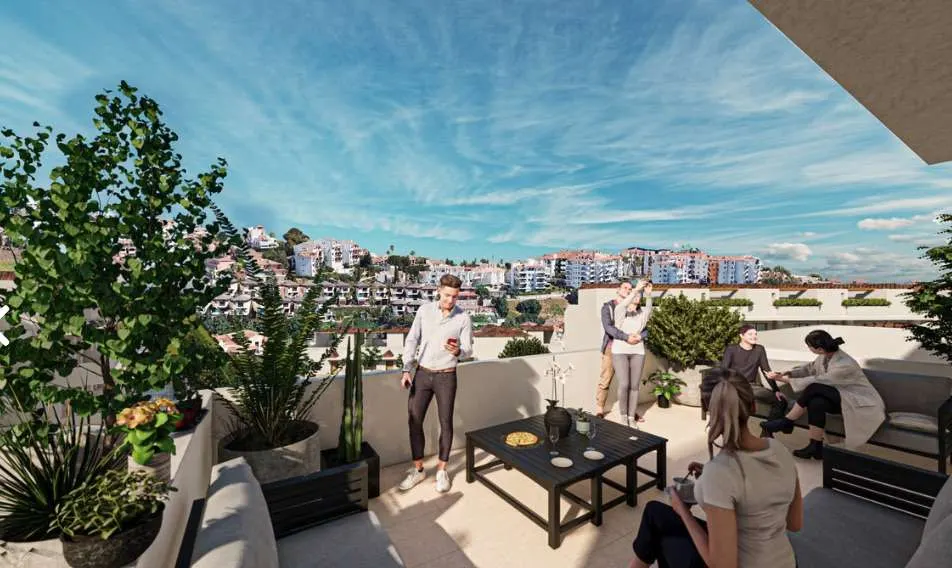 Apartamenty z widokiem w Mijas Costa — zdjęcie