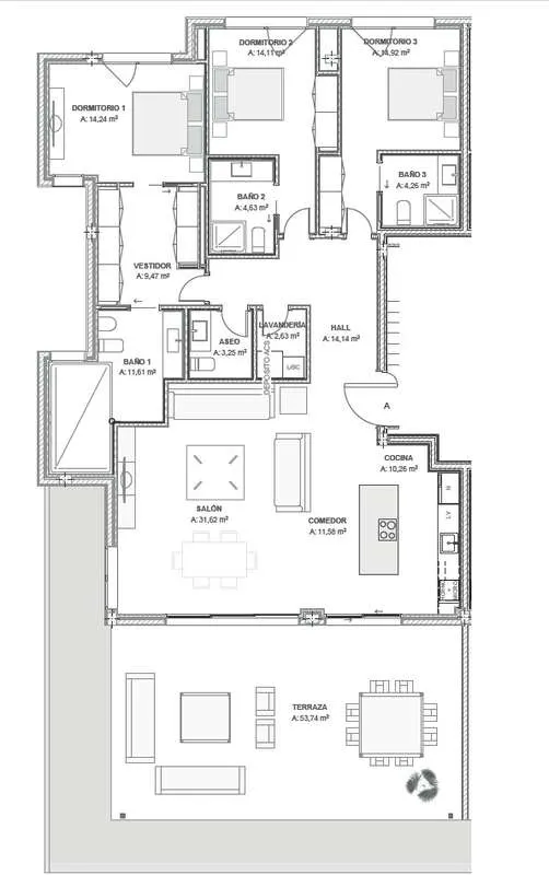 Penthouse z luksusowymi apartamentami w Esteponie — zdjęcie