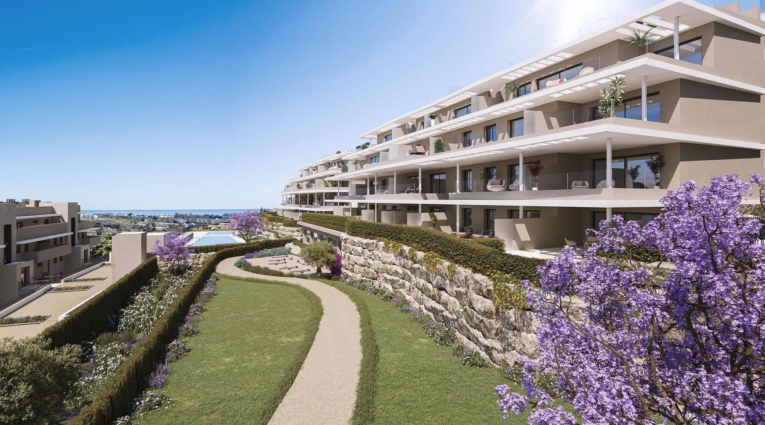 Apartamenty przy polu golfowym w Esteponie