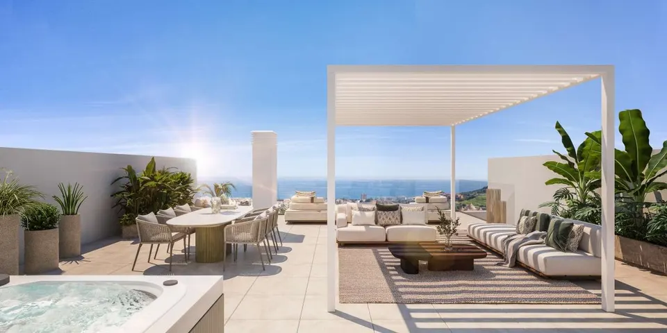 Penthouse z widokiem na morze w Manilvie — zdjęcie