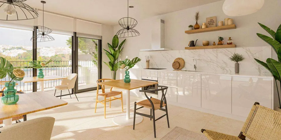 Apartament z prywatnym ogrodem w Mijas — zdjęcie