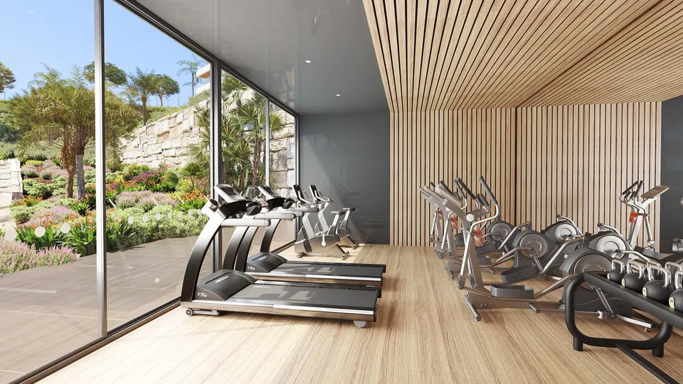 Apartamenty z widokiem na pole golfowe w Mijas Costa — zdjęcie