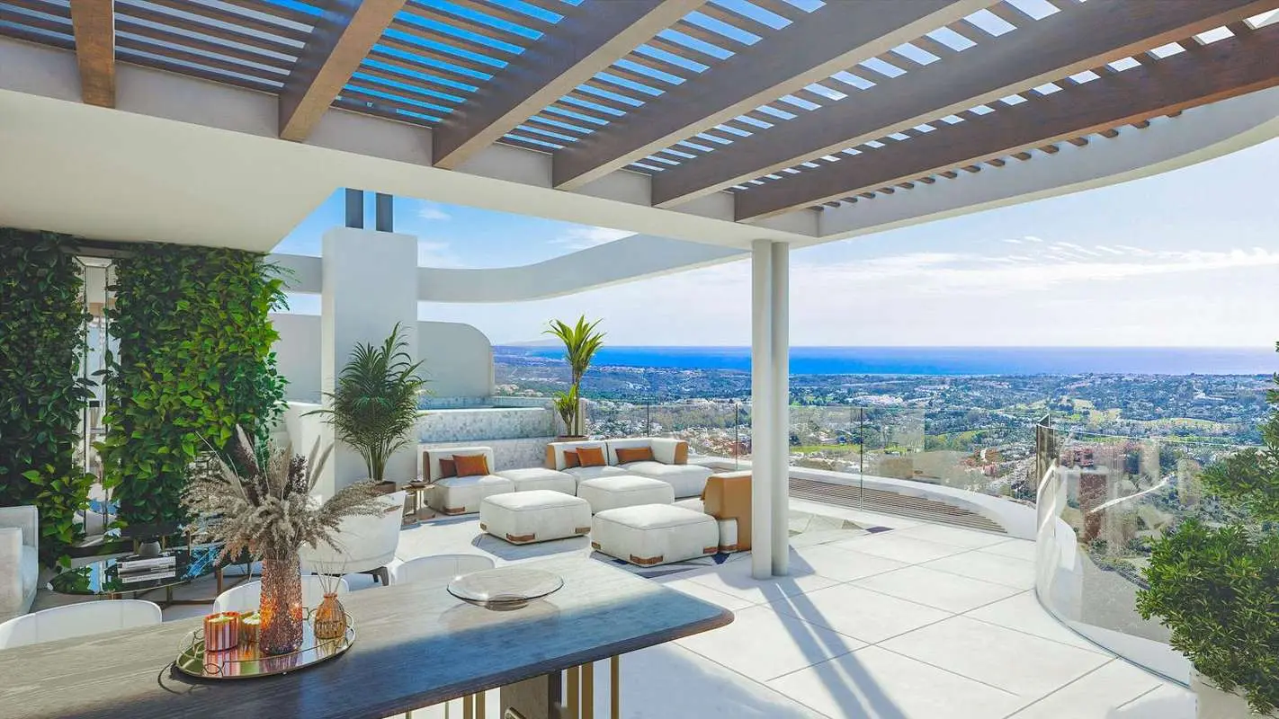 Penthouse z basenem w Benahavís