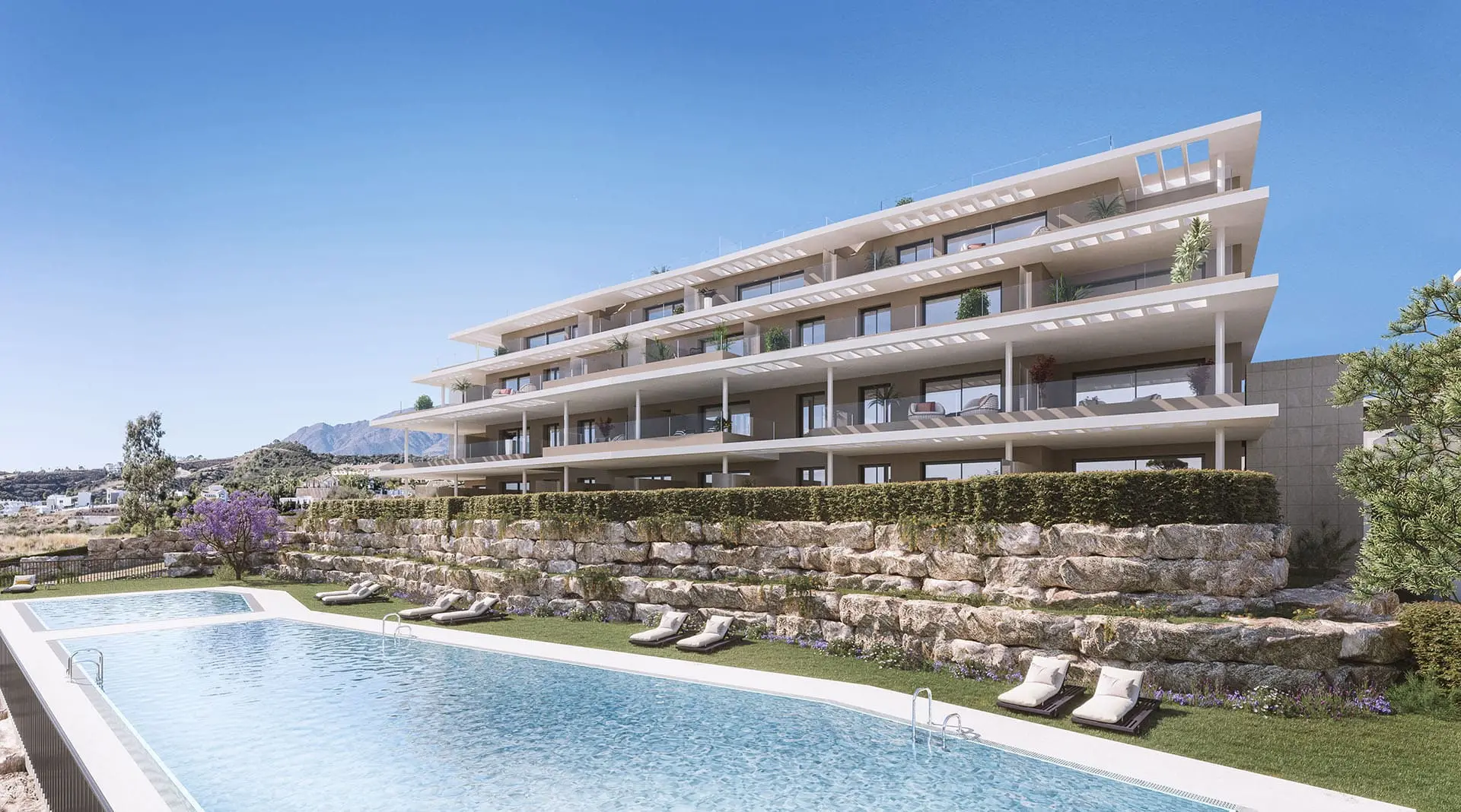 Apartamenty przy polu golfowym w Esteponie