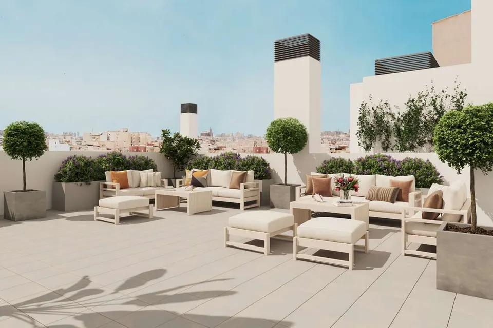 Apartament z tarasem w Maladze — zdjęcie