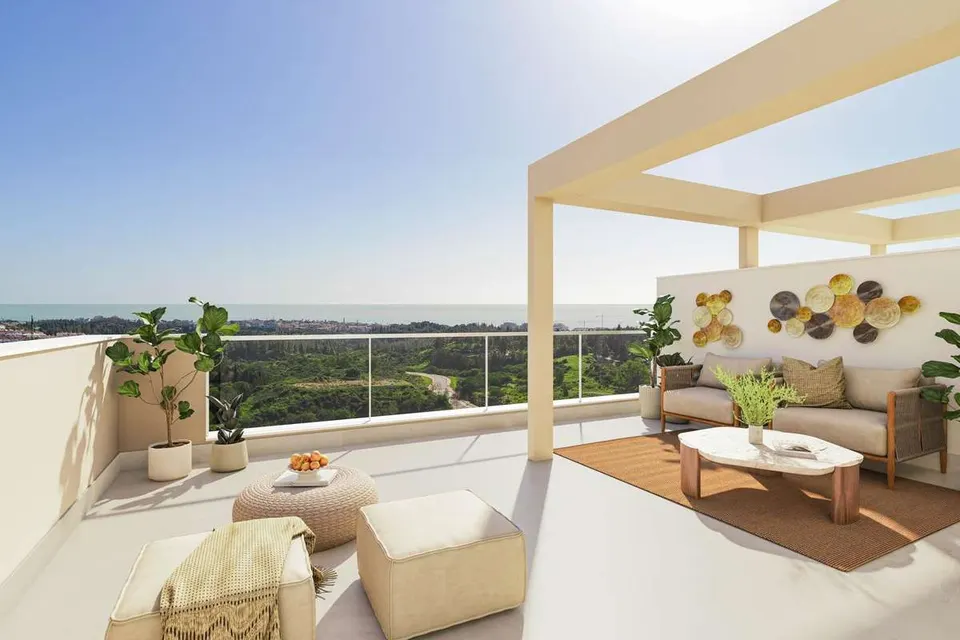 Penthouse z widokiem na morze w Mijas — zdjęcie