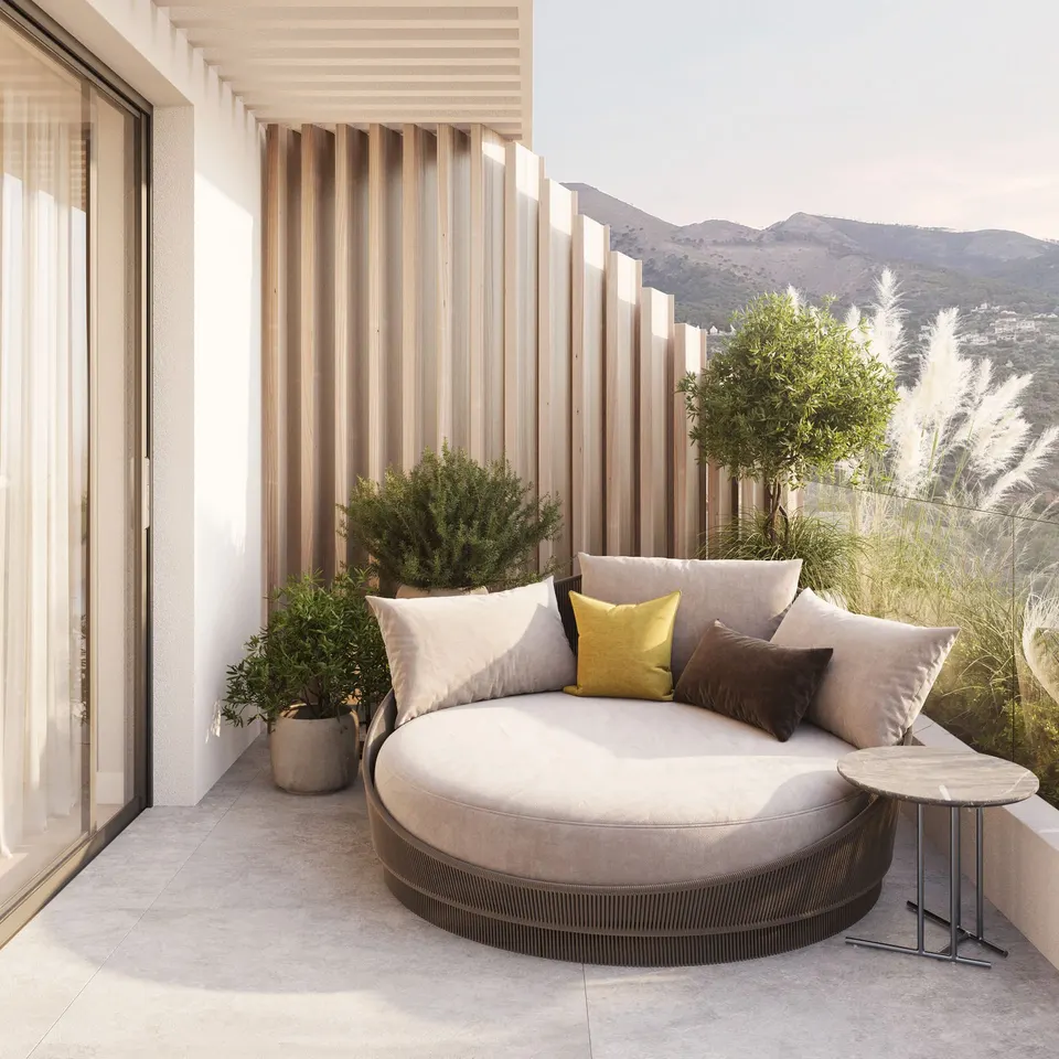 Apartamenty z widokiem na morze w Mijas Pueblo — zdjęcie
