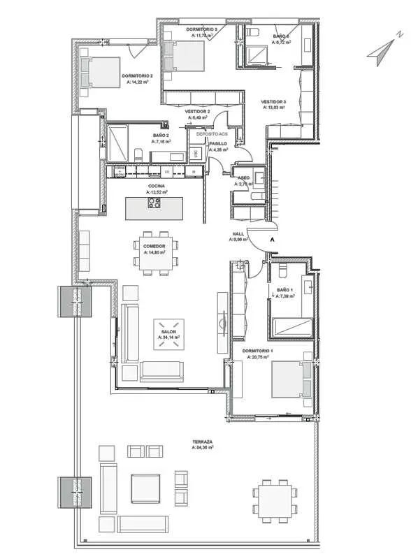 Apartament z luksusowymi apartamentami w Esteponie — zdjęcie