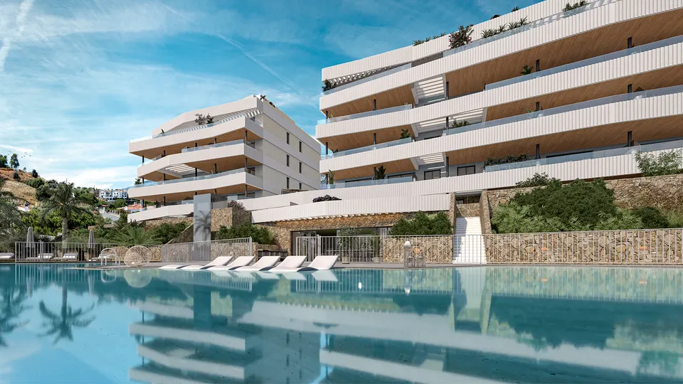 Apartamenty z basenem w Mijas — zdjęcie
