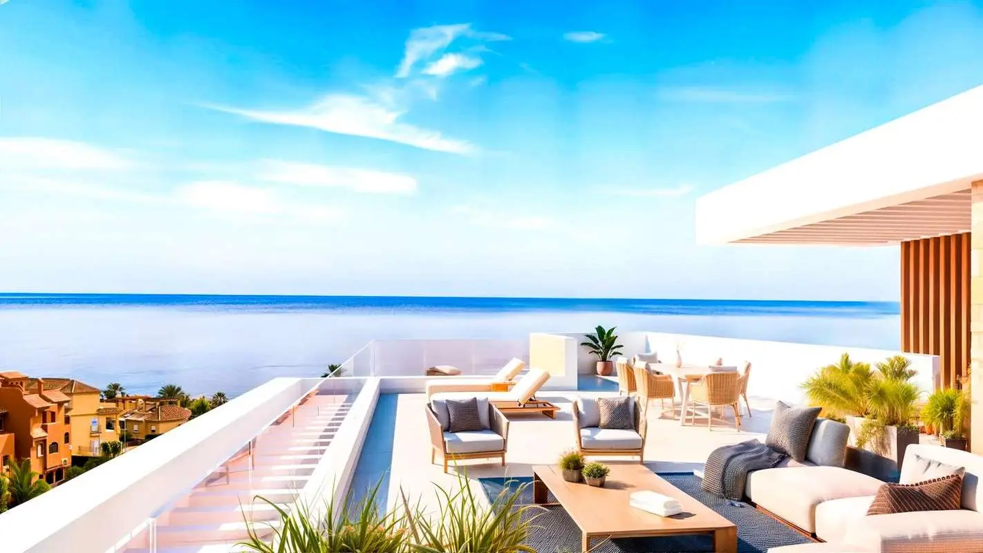 Penthouse z solarium w Esteponie