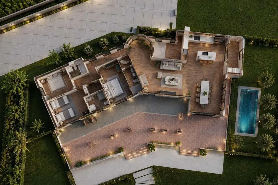Dom szeregowy z widokiem na pole golfowe w Mijas — zdjęcie