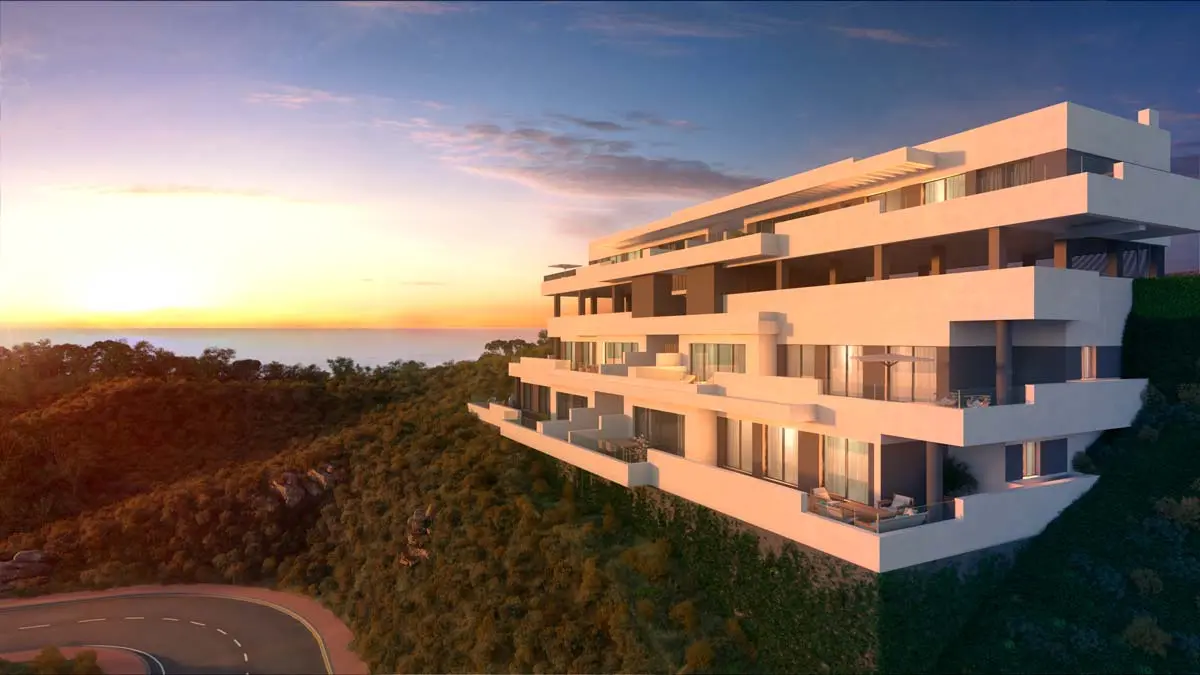 Apartamenty z widokiem na morze w Mijas Costa
