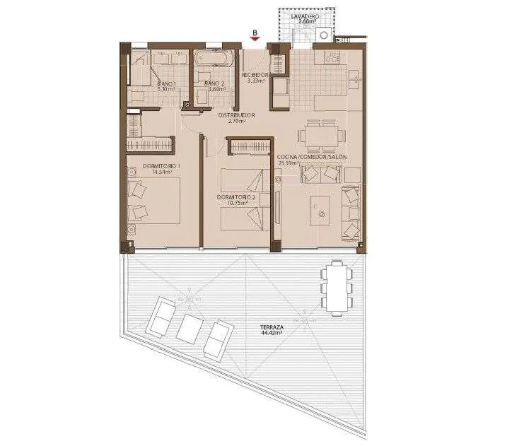 Apartament z ogrodem w Fuengiroli — zdjęcie