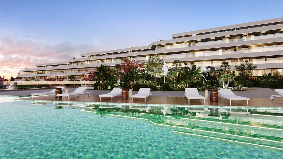 Apartamenty z widokiem na morze w Mijas Costa — zdjęcie