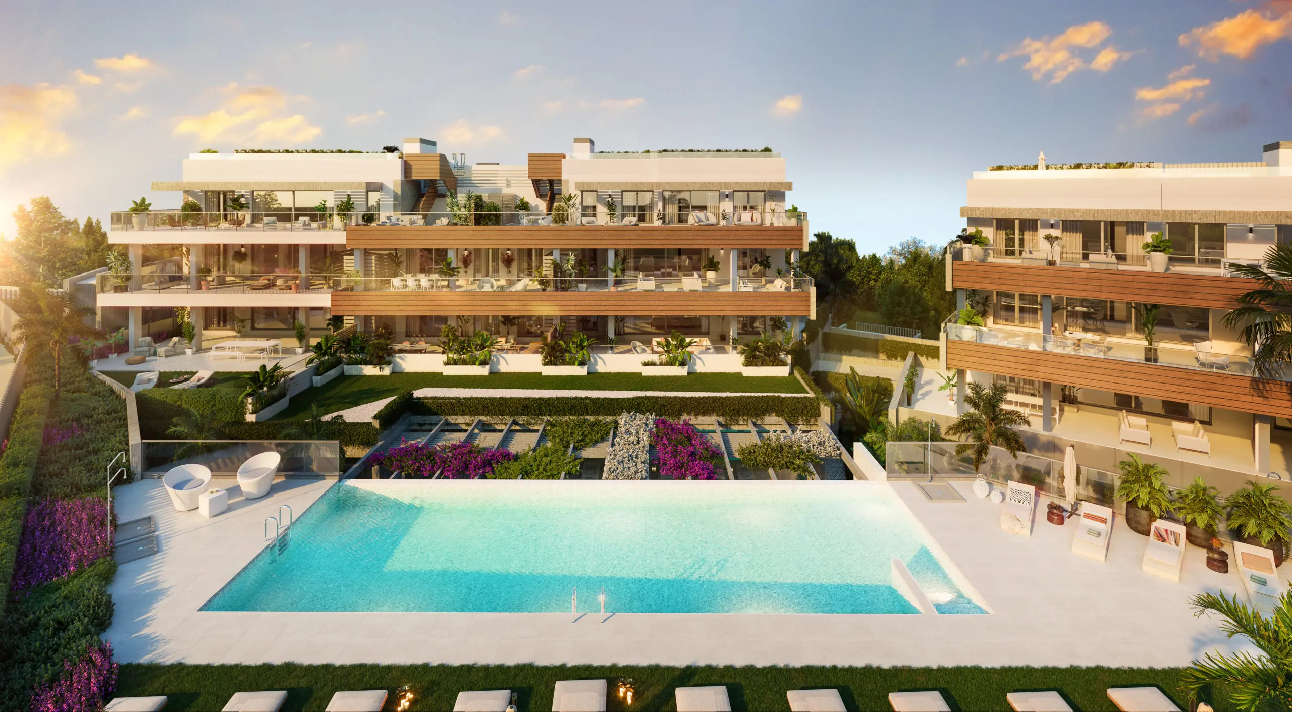 Apartamenty z widokiem na morze w Marbelli