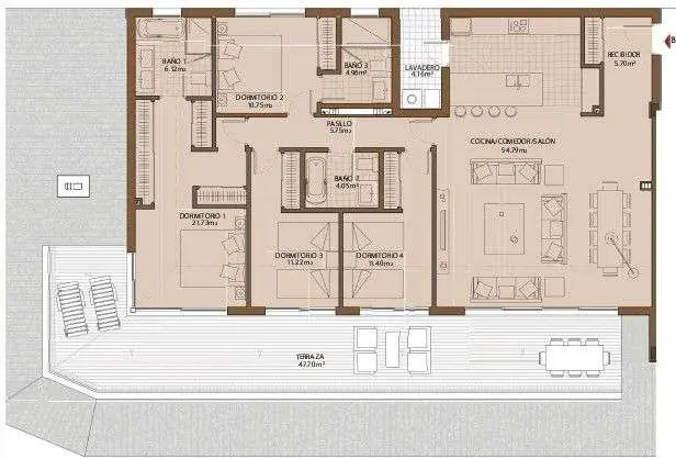 Apartament z tarasem w Fuengiroli