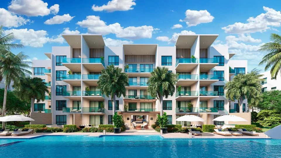 Apartamenty z prywatną laguną i plażą — zdjęcie