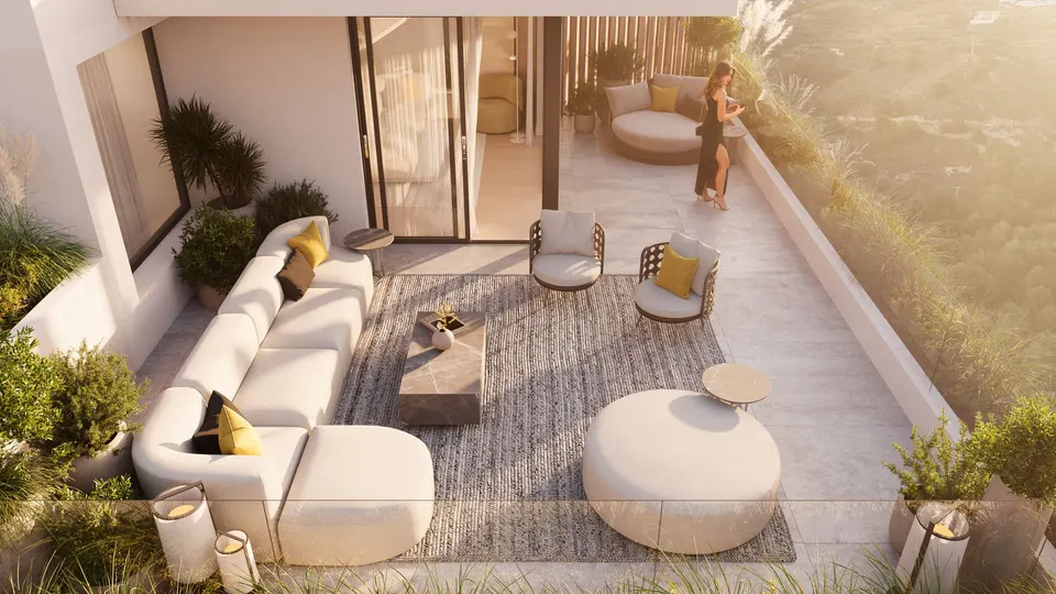 Apartamenty z widokiem na morze w Mijas Pueblo — zdjęcie