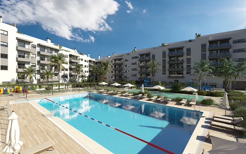 Apartamenty z tarasami w Mijas — zdjęcie