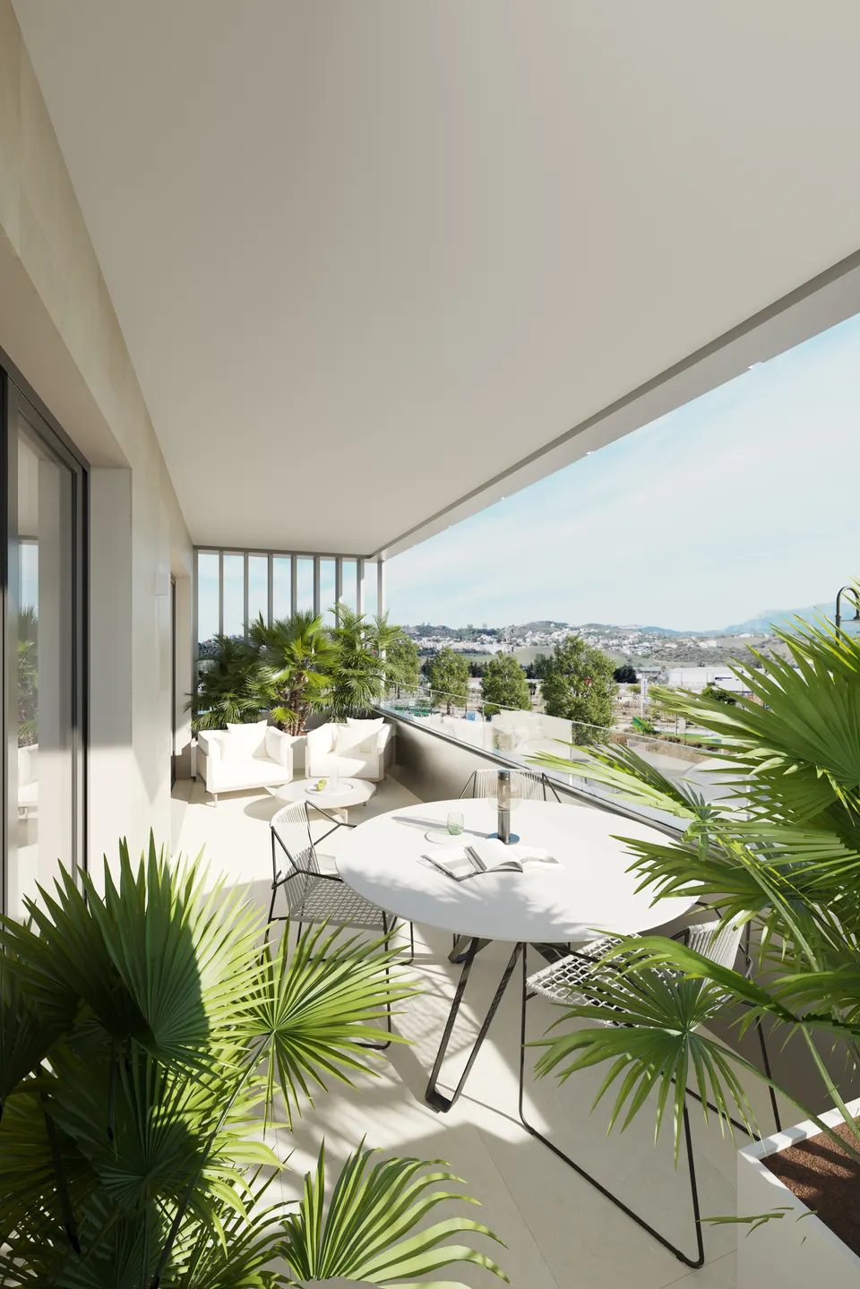 Apartamenty z tarasami w Mijas — zdjęcie