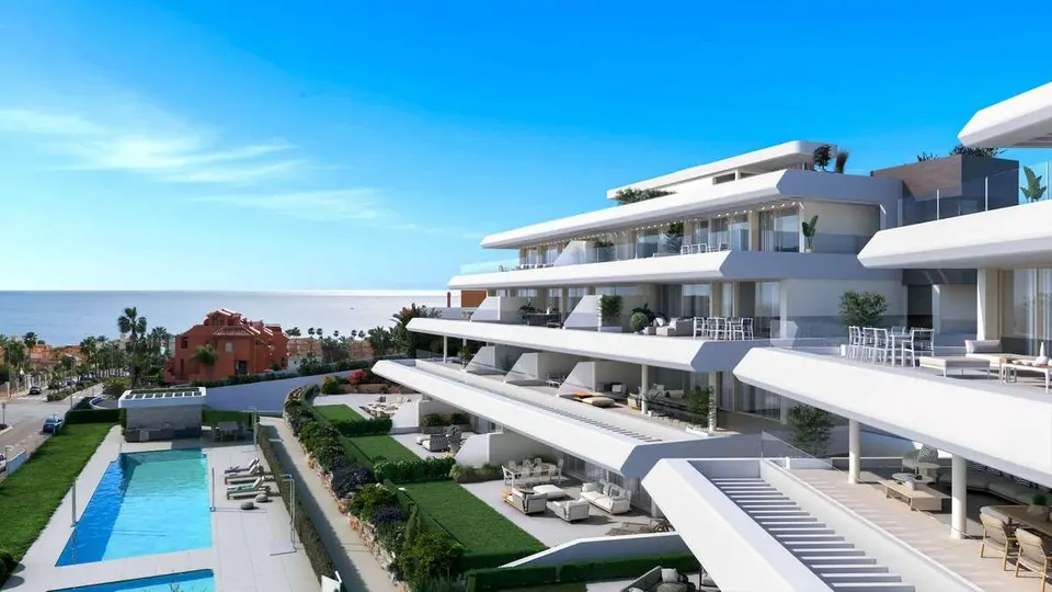 Apartament z widokiem na morze w Esteponie — zdjęcie