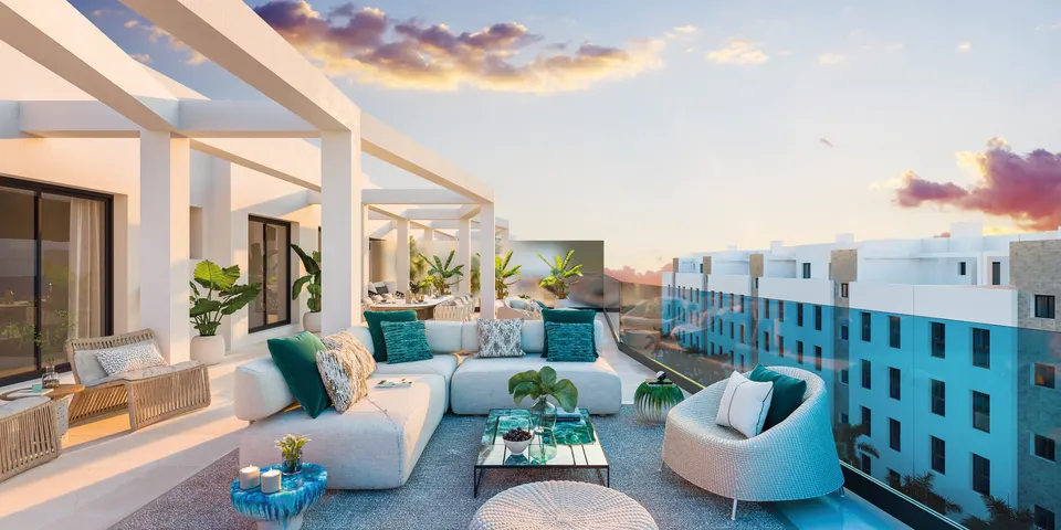 Apartamenty z parkami w Mijas — zdjęcie
