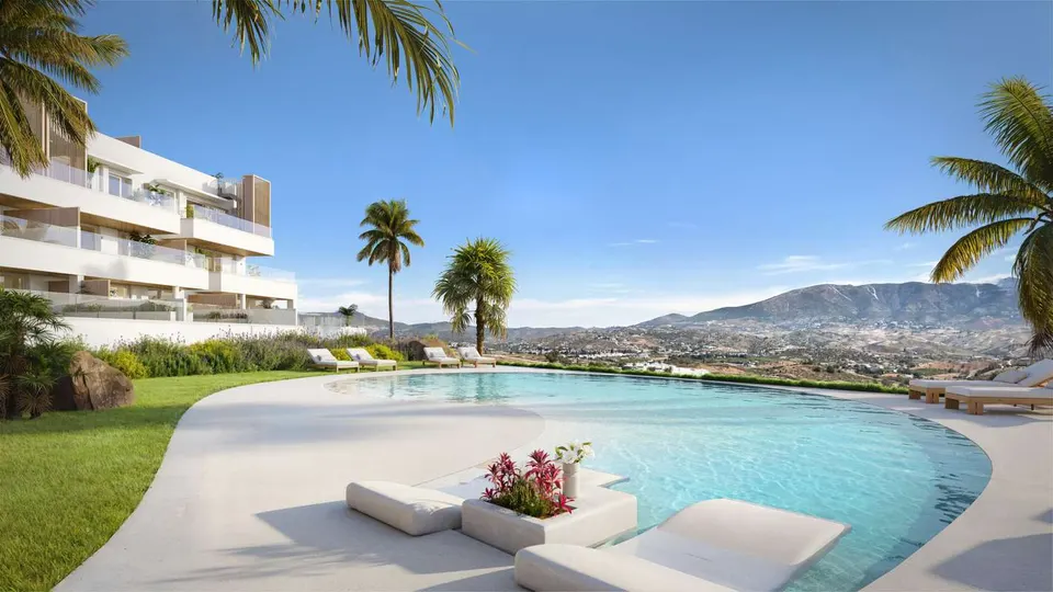 Penthouse z widokiem na morze w Mijas — zdjęcie
