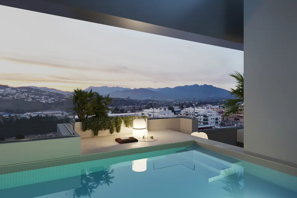 Apartamenty z tarasami w Mijas — zdjęcie