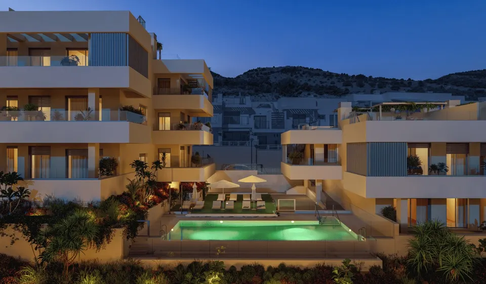 Apartamenty z widokiem na morze w Benalmádena — zdjęcie