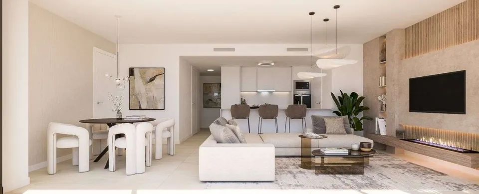 Penthouse z widokiem na morze w Esteponie — zdjęcie