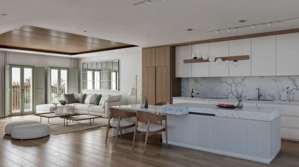 Apartamenty z luksusowymi domami w Esteponie — zdjęcie