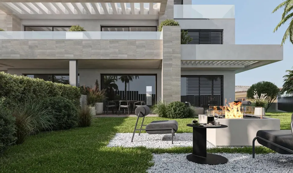 Apartamenty z basenem w Esteponie — zdjęcie