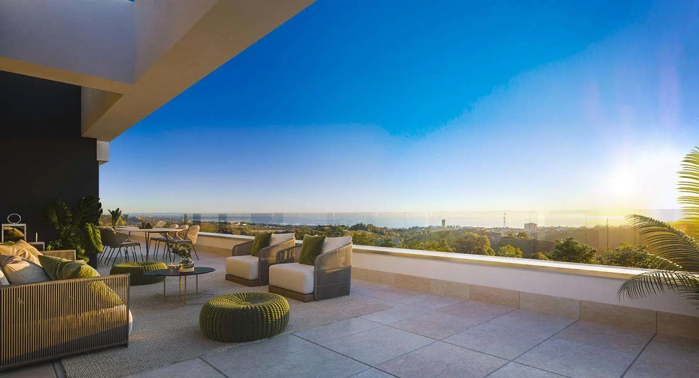 Penthouse z widokiem na morze w Marbelli
