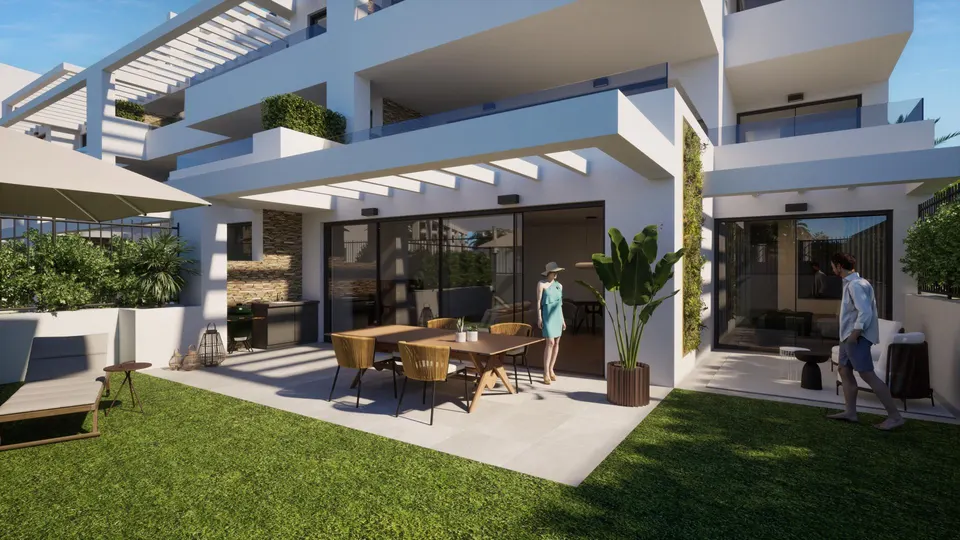 Apartamenty z widokiem na morze w Esteponie — zdjęcie