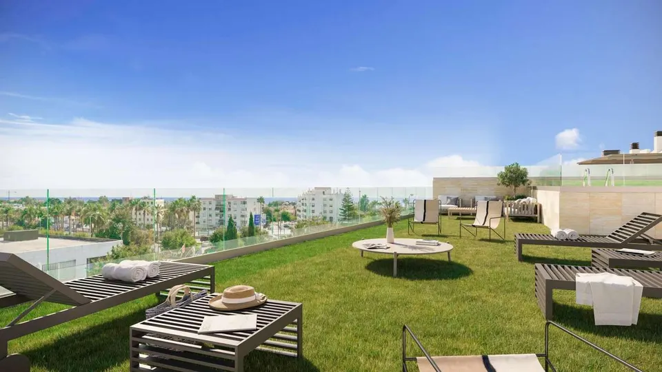 Apartament z widokiem na dachu w Marbelli — zdjęcie